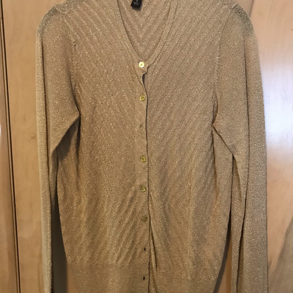Gold Dana Buchman Cardigan